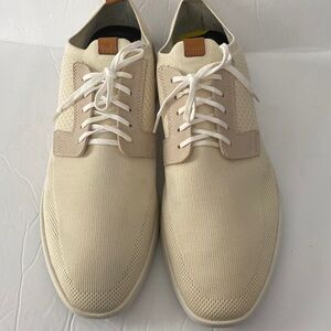 Wolf & Shepherd Men's SwiftKnit Derby Oxfords Cream & Brown